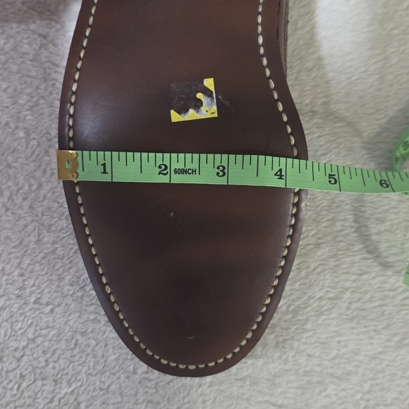 Vintage J.F. McElwain Company Unworn Brown Peppled Leather Wingtip Oxford Shoes main image 4